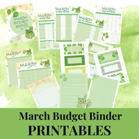 March 2021 Budget Binder Printables