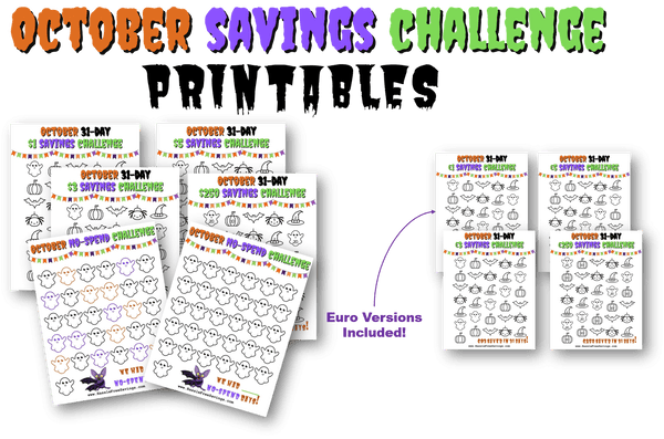 Halloween Savings Challenge Printables